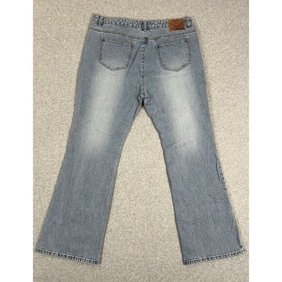 Michael Kors Womens Jeans 16 Bootcut Blue Stretch Denim 31.5" Inseam 11"Hi Rise - Picture 7 of 16